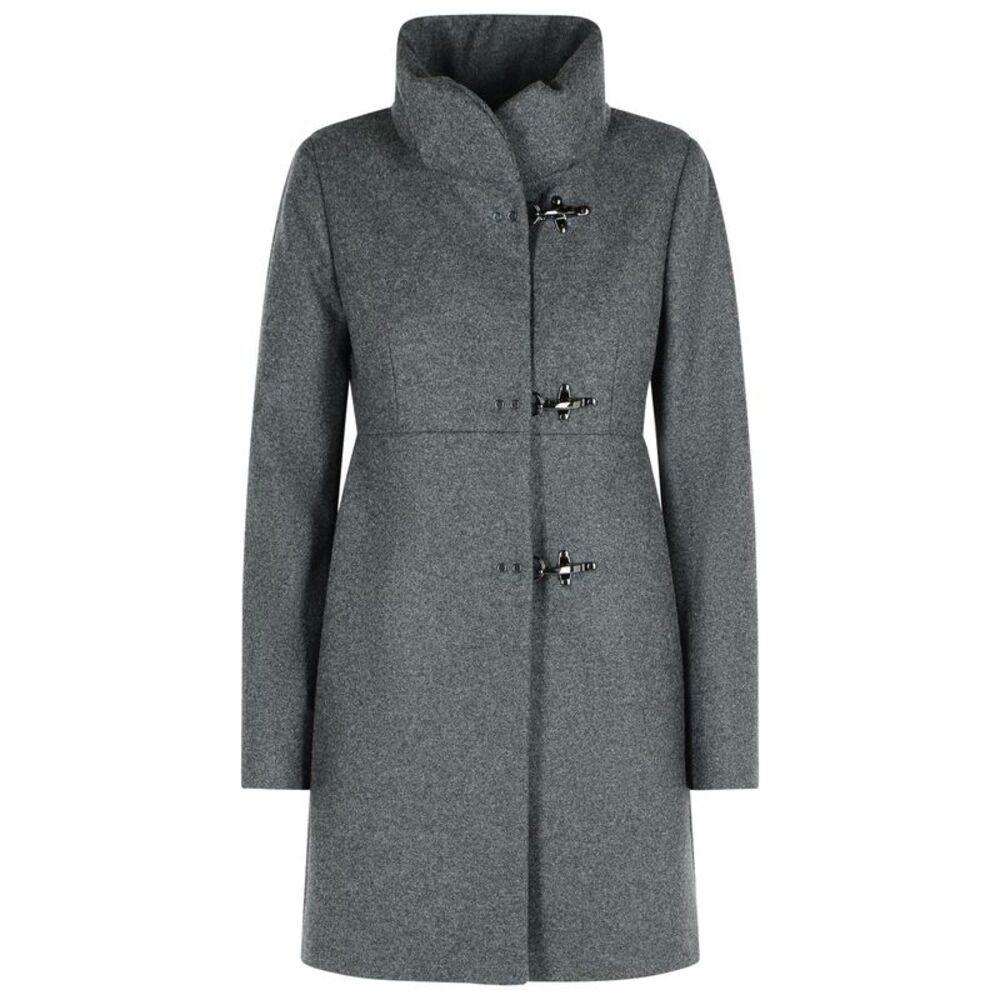 Fay Graphite Wool Blend Coat Women